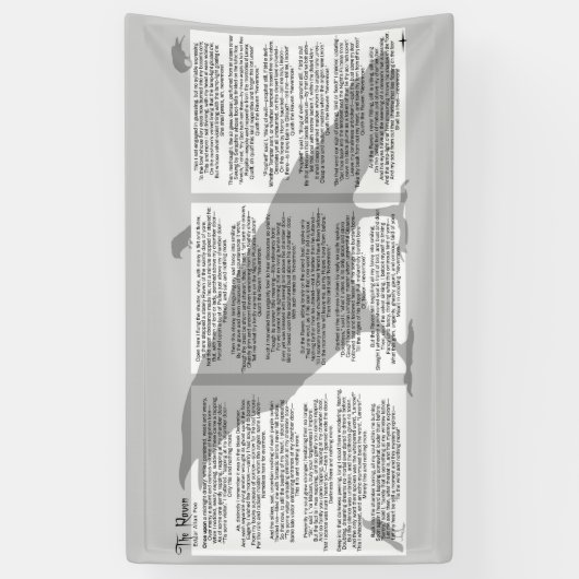 Edgar Allan Poe de Raven Spandoek (Verticaal)