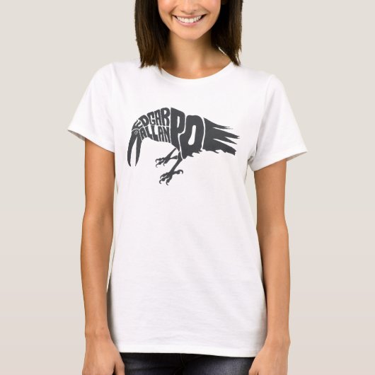 Edgar Allan Poe - De Raven T-shirt (Voorkant)