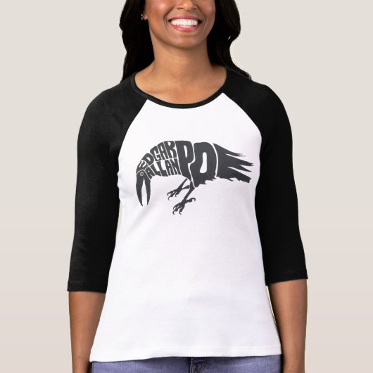 Edgar Allan Poe - De Raven T-shirt (Voorkant)