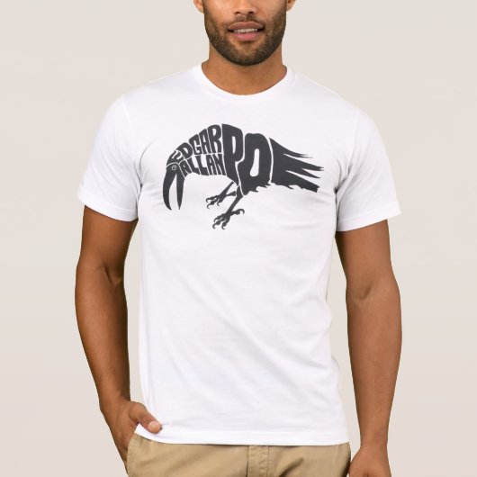 Edgar Allan Poe - De Raven T-shirt (Voorkant)