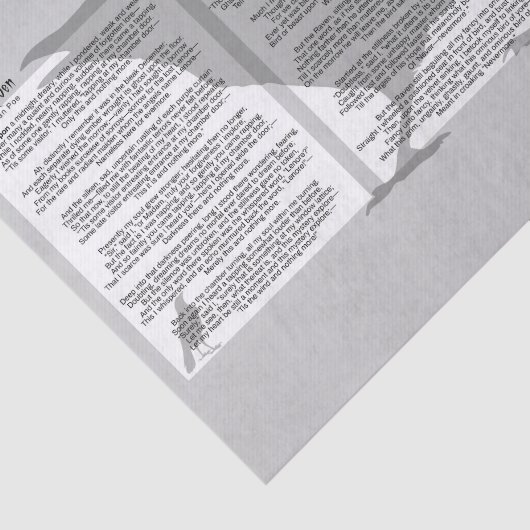 Edgar Allan Poe de Raven Tissuepapier (Detail)