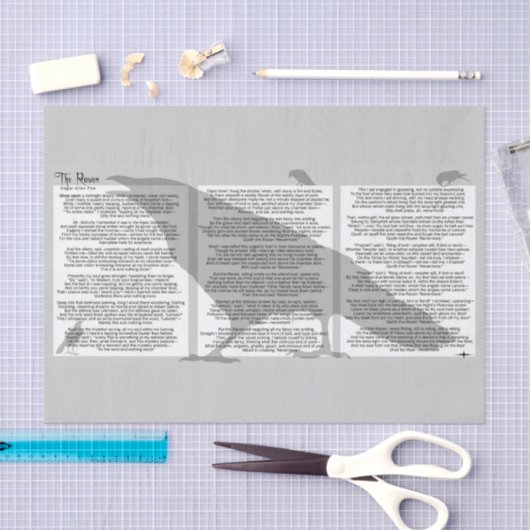 Edgar Allan Poe de Raven Tissuepapier (Craft)