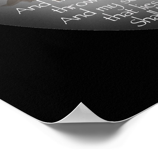 Edgar Allan Poe de Waterverf Raven Poem Raven Poster (Hoek)