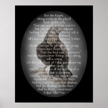 Edgar Allan Poe de Waterverf Raven Poem Raven