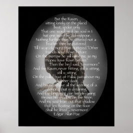 Edgar Allan Poe de Waterverf Raven Poem Raven Poster