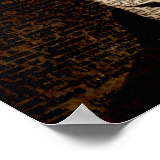 Edgar Allan Poe Dictionary pagina Poster (Hoek)