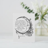 Edgar Allan Poe Dreamweaver Dream Poem Briefkaart (Staand voorkant)