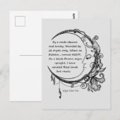 Edgar Allan Poe Dreamweaver Dream Poem Briefkaart (Voorkant / Achterkant)