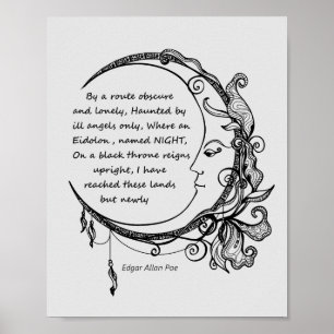 Edgar Allan Poe Dreamweaver Dream Poem Poster