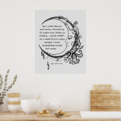 Edgar Allan Poe Dreamweaver Dream Poem Poster (Keuken)