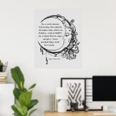 Edgar Allan Poe Dreamweaver Dream Poem Poster (Thuiskantoor)