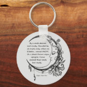 Edgar Allan Poe Dreamweaver Dream Poem Sleutelhanger (Voorkant)
