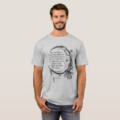 Edgar Allan Poe Dreamweaver Dream Poem T-shirt (Voorkant volledig)