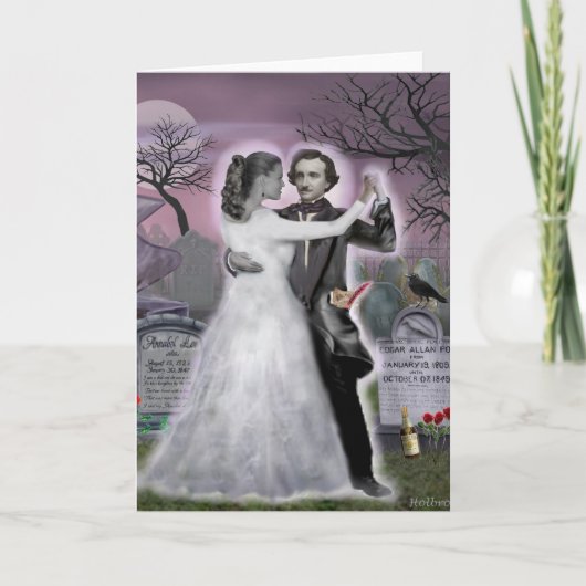 Edgar Allan Poe en Annabel Lee voor altijd Kaart (Voorkant)