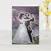 Edgar Allan Poe en Annabel Lee voor altijd Kaart (Gele Bloem)