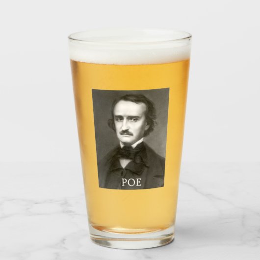 Edgar Allan Poe en de Raven Glas (Achterkant gevuld)