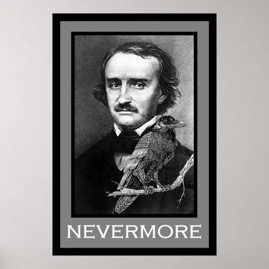 Edgar Allan Poe en Raven Poster (Voorkant)
