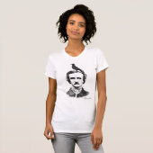 Edgar Allan Poe en raven T-shirt (Voorkant volledig)