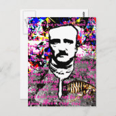 Edgar Allan Poe Flea Moon Lunar Voynich Manuscript Briefkaart (Voorkant / Achterkant)