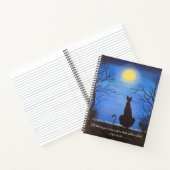 Edgar Allan Poe geïnspireerde kattenlaptop Notitieboek (Binnen)