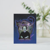 Edgar Allan Poe Gothic Briefkaart (Staand voorkant)
