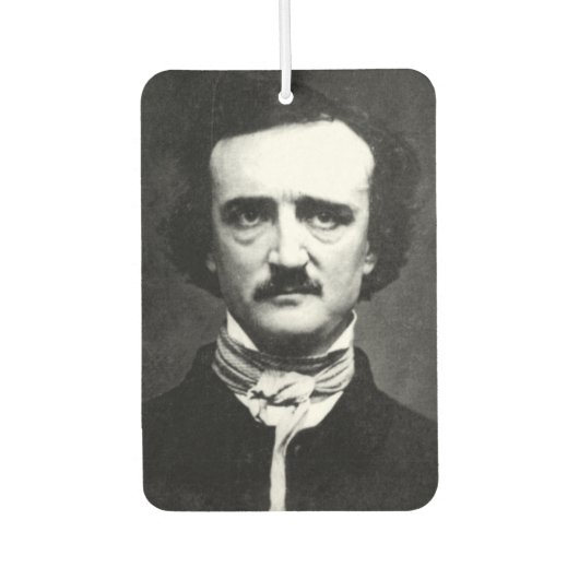 Edgar Allan Poe Gothic Car Air Freshener Luchtverfrisser (Voorkant)