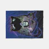 Edgar Allan Poe Gothic Fleece Deken (Voorkant (Horizontaal))