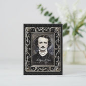 Edgar Allan Poe Gothic Halloween & Samhain Briefkaart (Staand voorkant)