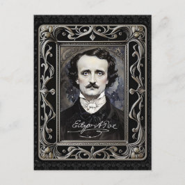 Edgar Allan Poe Gothic Halloween & Samhain Briefkaart