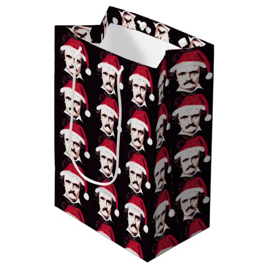 Edgar Allan Poe Gothic kerstcadeau Medium Cadeauzakje (Voorkant Gekanteld)