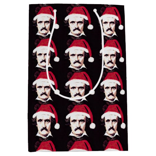 Edgar Allan Poe Gothic kerstcadeau Medium Cadeauzakje (Voorkant)