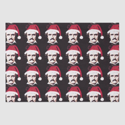 Edgar Allan Poe Gothic kerstcadeaupapier Tissuepapier (Voorkant)