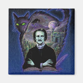 Edgar Allan Poe Gothic Magneet (Voorkant)