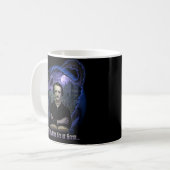 Edgar Allan Poe Gothic Mok – Haunted Raven & Cat (Voorkant links)