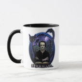 Edgar Allan Poe Gothic Mok – Haunted Raven & Cat (Links)
