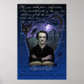 Edgar Allan Poe Gothic Raven Poster Art (Voorkant)