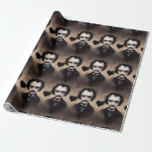Edgar Allan Poe Gothic Valentijnsdag Wrappin Paper Cadeaupapier (Uitgerold)