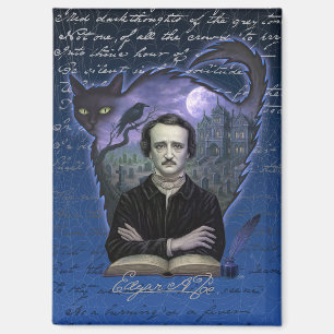 Edgar Allan Poe Gotische Raaf Magneet – De Raaf