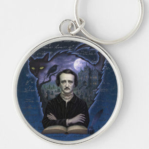 Edgar Allan Poe Gotische Raaf Sleutelhanger