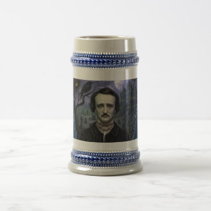 Edgar Allan Poe Gotische Raven Kunst Bierpul