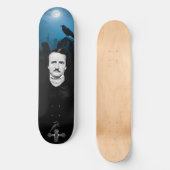 Edgar Allan Poe Graveyard Ravens Gothic Persoonlijk Skateboard (Voorkant)