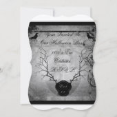 Edgar Allan Poe Halloween Party Kaart (Voorkant)