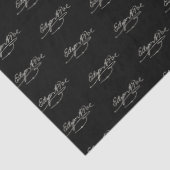 Edgar Allan Poe Handtekening Zwart Tissuepapier (Detail)