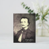 Edgar Allan Poe *Hersteld en geraffineerd* Briefkaart (Staand voorkant)