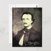 Edgar Allan Poe *Hersteld en geraffineerd* Briefkaart (Voorkant / Achterkant)