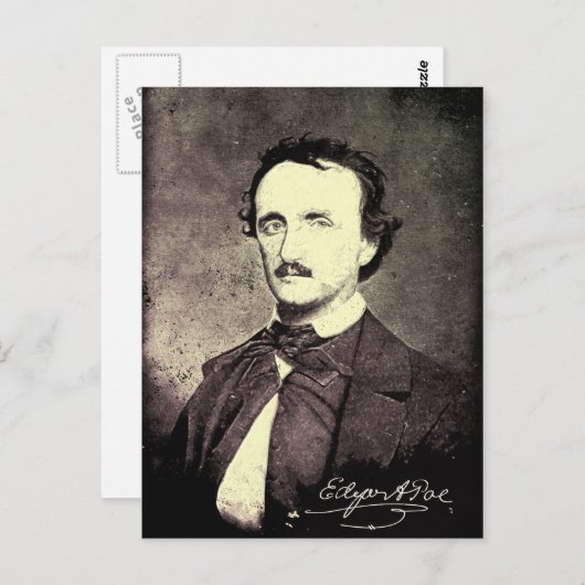 Edgar Allan Poe *Hersteld en geraffineerd* Briefkaart (Voorkant / Achterkant)