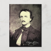 Edgar Allan Poe *Hersteld en geraffineerd* Briefkaart (Voorkant)