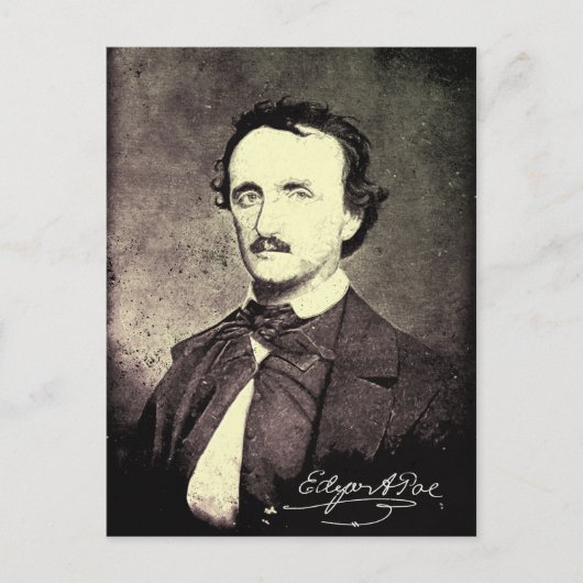 Edgar Allan Poe *Hersteld en geraffineerd* Briefkaart (Voorkant)