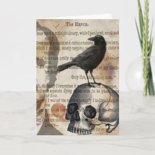 Edgar Allan Poe het Wenskaart Raven Kaart