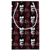 Edgar Allan Poe & Holly Mistletoe Gothic Bag Klein Cadeauzakje (Achterkant)